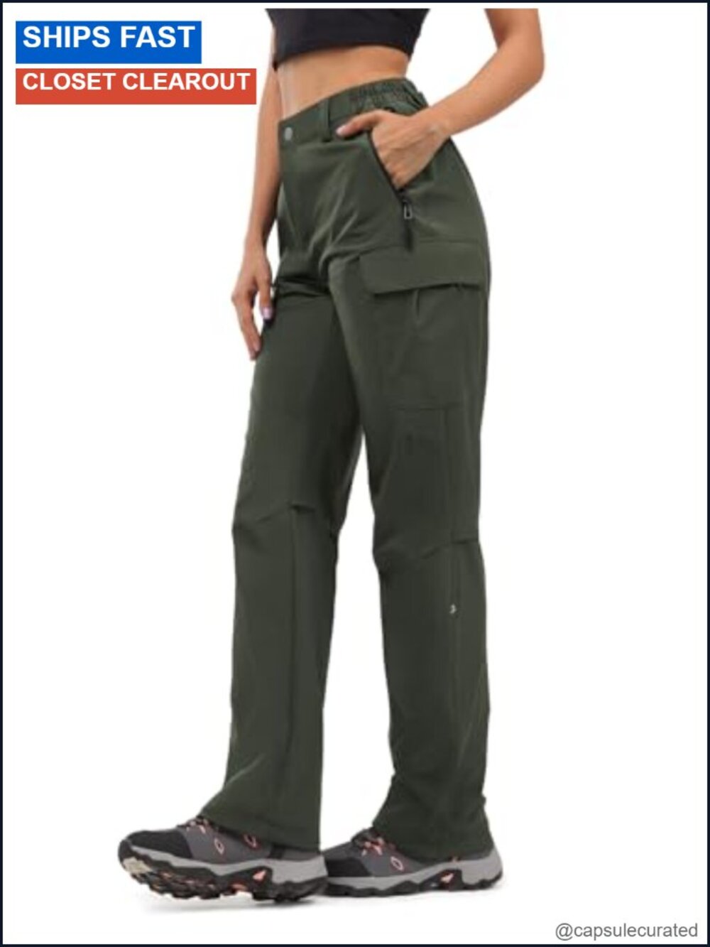 Women's Convertible Hiking Pants 90% Nylon 10% Spandex Quick-Dry